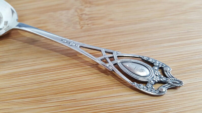 Antique Lunt Sterling 1908 MONTICELLO Youth5 O/'Clock Spoon 5 58 by George Lunt Mono E M G