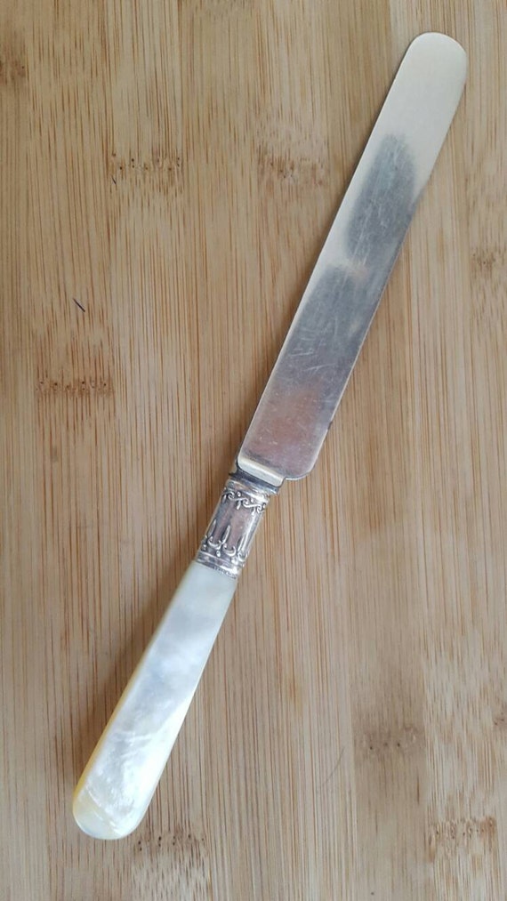 Antique INTERNATIONAL Silver Mother of Pearl Sterling Band