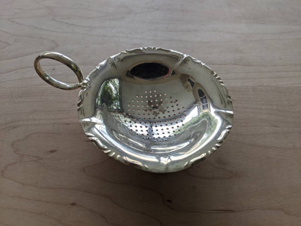 Vintage Collectible Silver Plate Footed Over the Cup Tea | Etsy