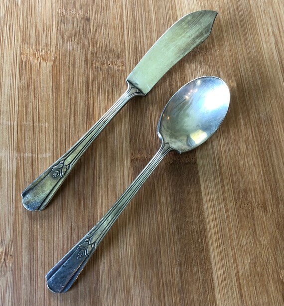 Vintage Wm Rogers Mfg/court Silver 1939 COURT Flat Handle Master