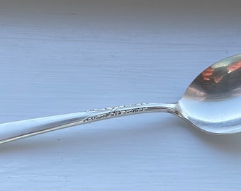 Vintage 1881 ROGERS 1950 BROOKWOOD/BANBURY Round Bowl Cuchara de sopa (crema) 6 1/4"