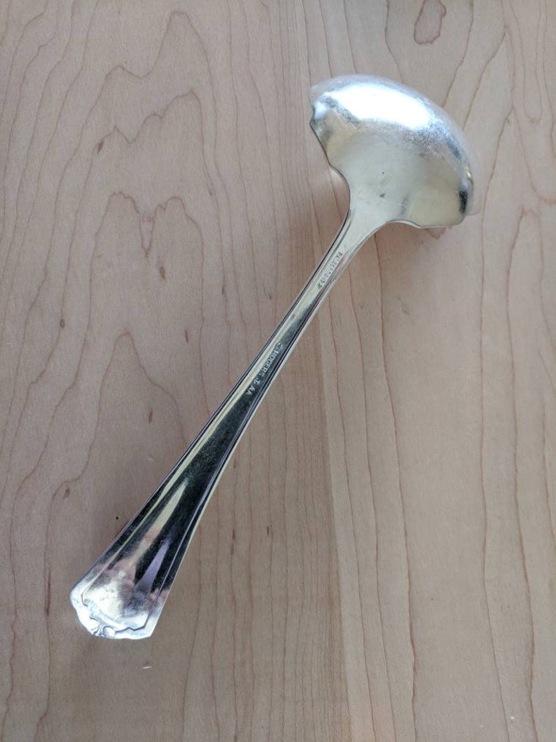 Antique Anchor Rogers 1912 PURITAN GravySauce Ladle 7 14