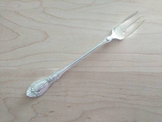 Eternally Yours by 1847 Rogers Plate Silverplate Pickle Fork Short Handle 6" 