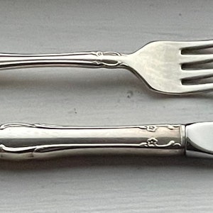 Vintage COMMUNITY 1960 AFFECTION Youth Modern Hollow Dinner Knife & Fork, Set of 2