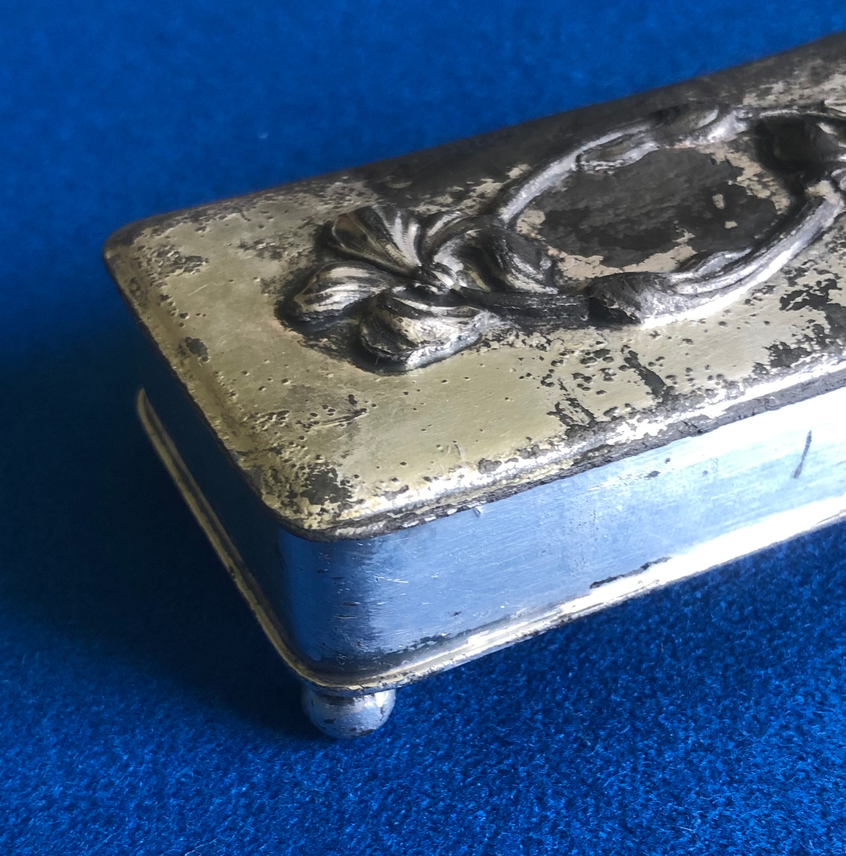 Antique HOMAN Silver Co 1904 Quadruple Silver Plated Top