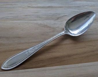 Antique Wm ROGERS & Son 1925 DEBUTANTE Serving Tablespoon 8 3/8", Set of 6