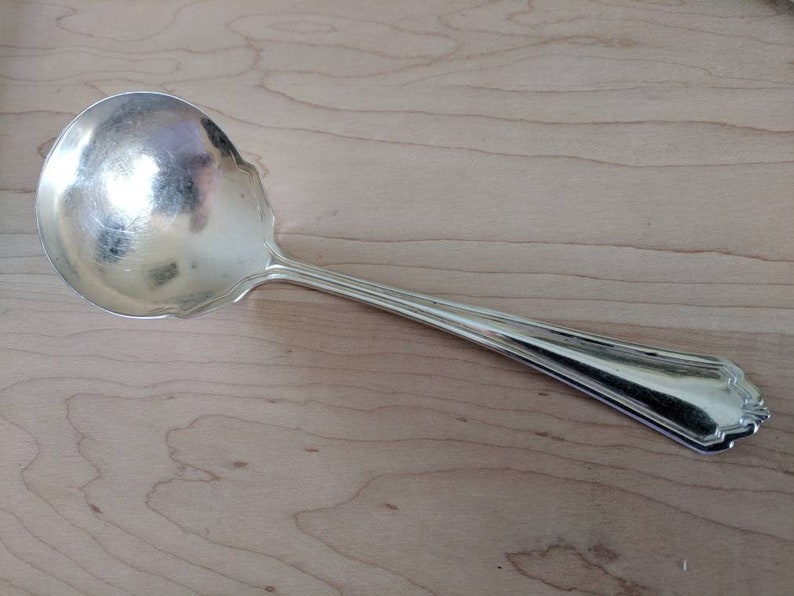 Antique Anchor Rogers 1912 PURITAN GravySauce Ladle 7 14
