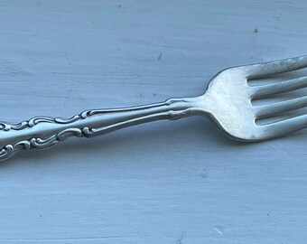 Vintage ONEIDA 1969 MODERN BAROQUE Straight Handle Baby Fork 4 5/8"