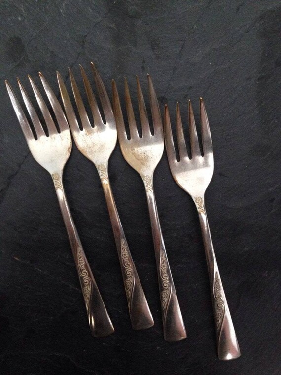 Vintage Revelation Silver Plate 1953 REVELATION Individual Dessert salad Fork 6 Set of 4 Etsy Australia