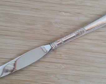 Vintage 1881 ROGERS 1935 CAPRI Coltello moderno per griglia da cena cava 8 3/8", Set di 10