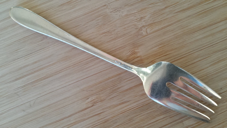 Vintage GORHAM Silver 1940 INVITATION SaladDessert Fork 6 12 Set of 9