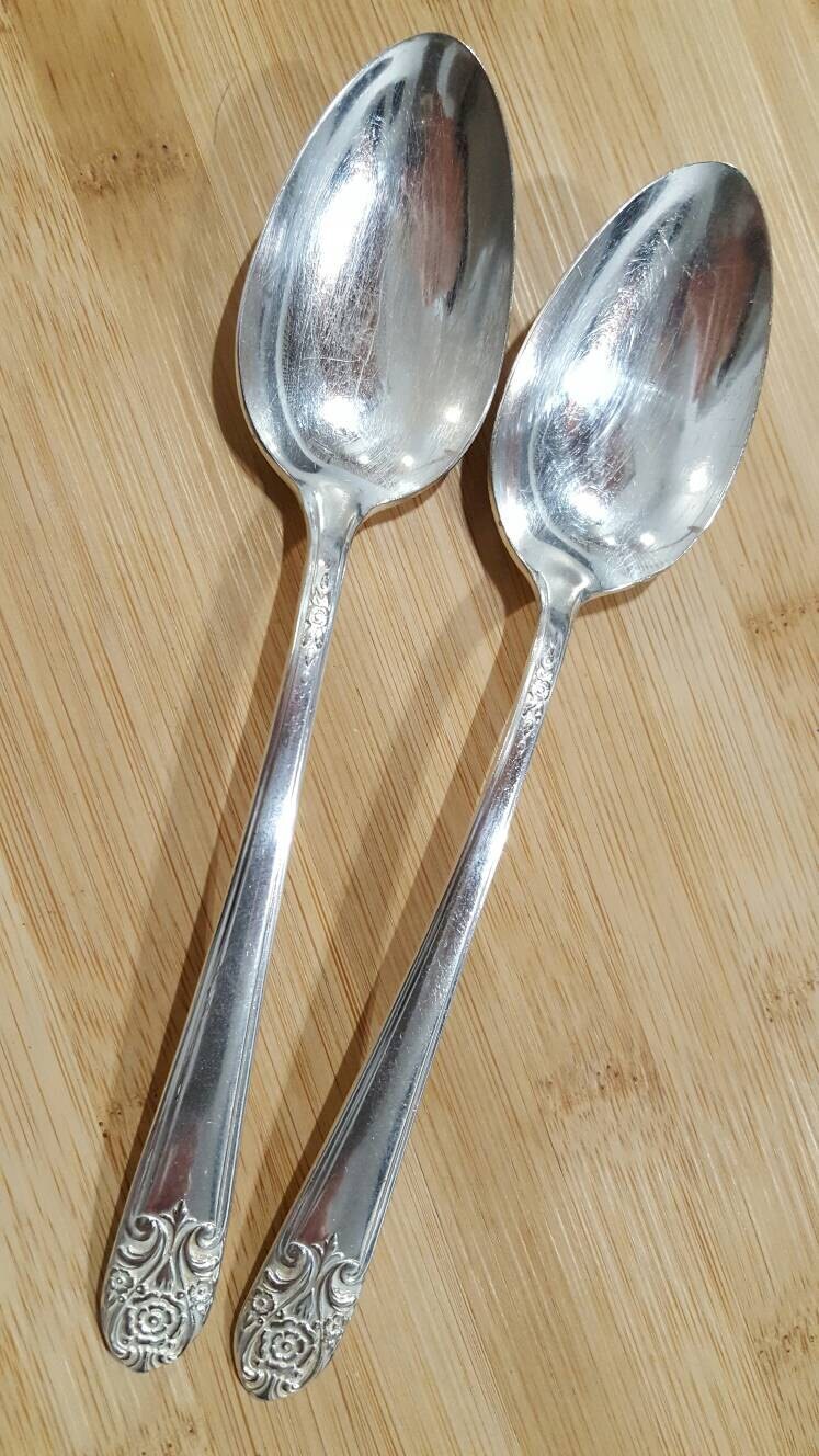 Vintage Melody Silver 1954 MELODY Dessert/oval Soup Spoon 7