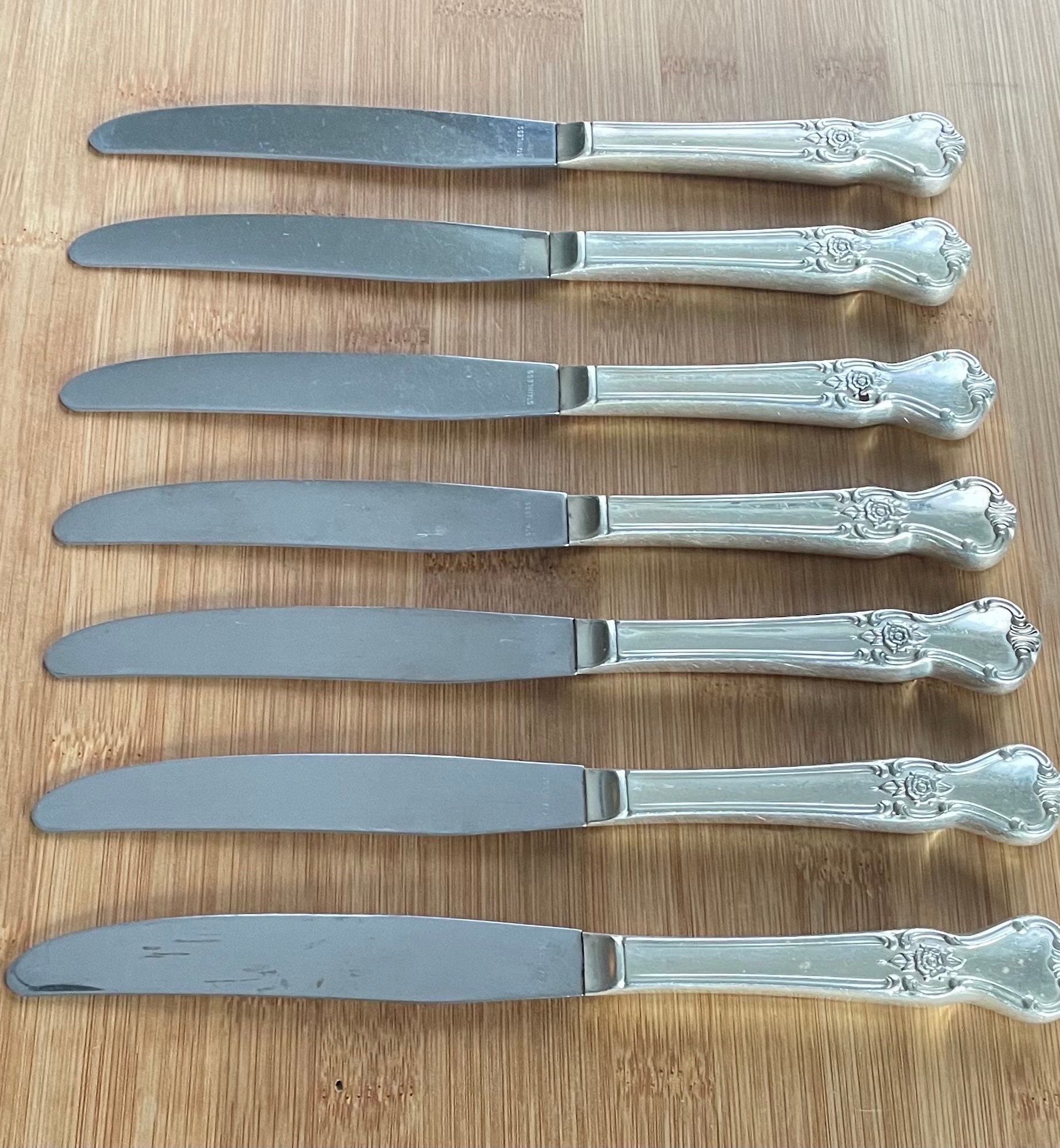 Vintage Old Company Silver 1960 SIGNATURE Modern Hollow Dinner