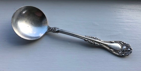 Rogers Plate Silverplate Bouillon Soup Spoon 5 1/2" Hanover by Wm 