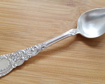 Antique Sherman & Tack Silver 1892 HARVARD Fruit/Orange/Pap Spoon 5 3/4"