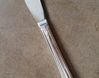 Vintage Wm Rogers 1940 AVALON/CABIN Coltello moderno hollow dinner grille 8 1/2", Set di 11