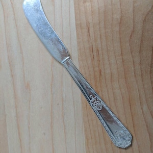 Espalhador de manteiga de pá GORHAM prata 1929 BEAUMONT antigo 5 7/8&quot;
