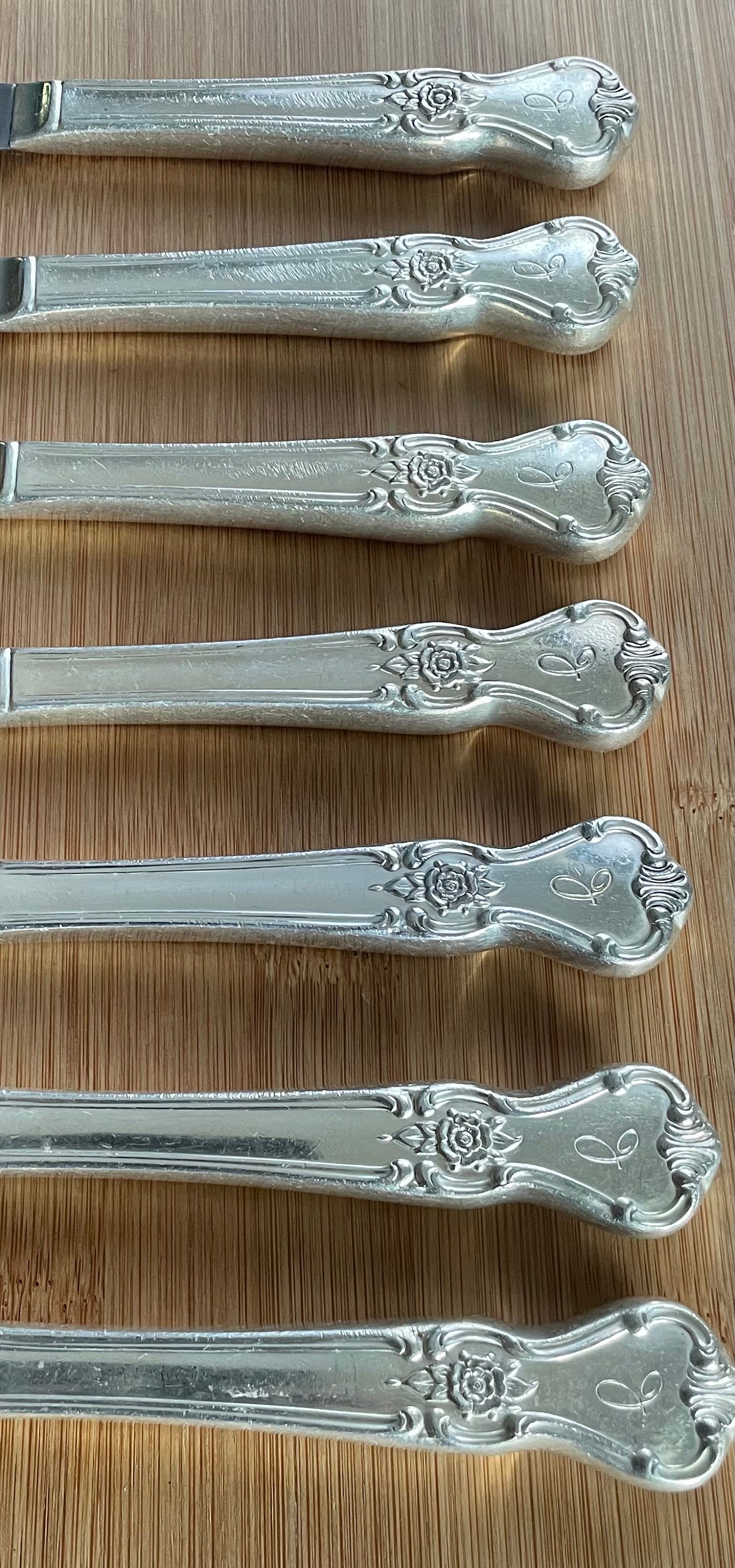 Vintage Old Company Silver 1960 SIGNATURE Modern Hollow Dinner