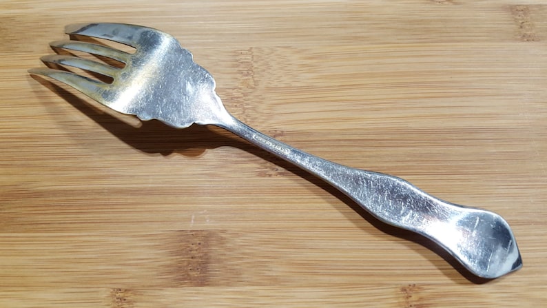 Antique US Silver 1920 THREE BuffetCold Meat Serving Fork 8 14