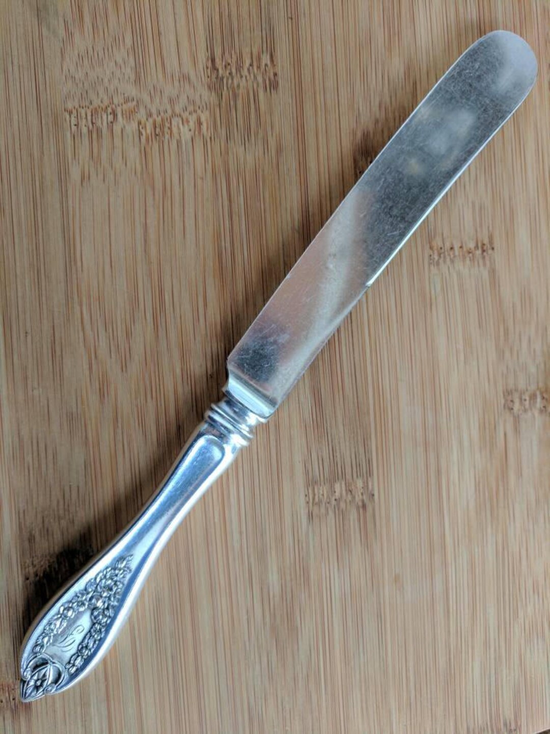 Antique 1847 ROGERS 1911 OLD COLONY Old French Hollow Dinner Knife 8 3/4 W Bolster Mono F, Set