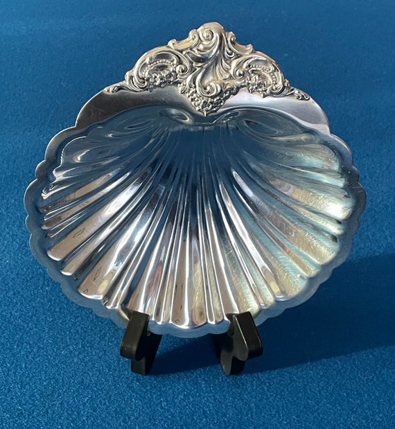 【Wallace】 シェルのプレート / ボンボンディッシュ 19cm 驚くほどゴージャスでヴィンテージなエレガントなWALLACE Silver Co