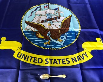 us navy スプーンバングル　usn ヴィンテージ コレクタブル アメリカ海軍 USN エンブレム & アンカー