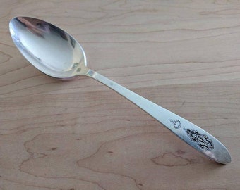 Antique Community Plate 1923 BIRD OF PARADISE Serving Tablespoon 8 1/4", Set of 3