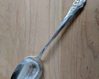 Vintage Community Silver 1950 EVENING STAR Serving Tablespoon 8 3/8", Set of 2