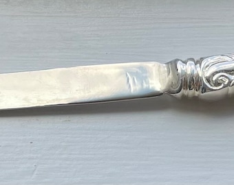 Antique GORHAM Silver 1953 DECOR Large Hollow Handle Letter Opener 10 3/8"