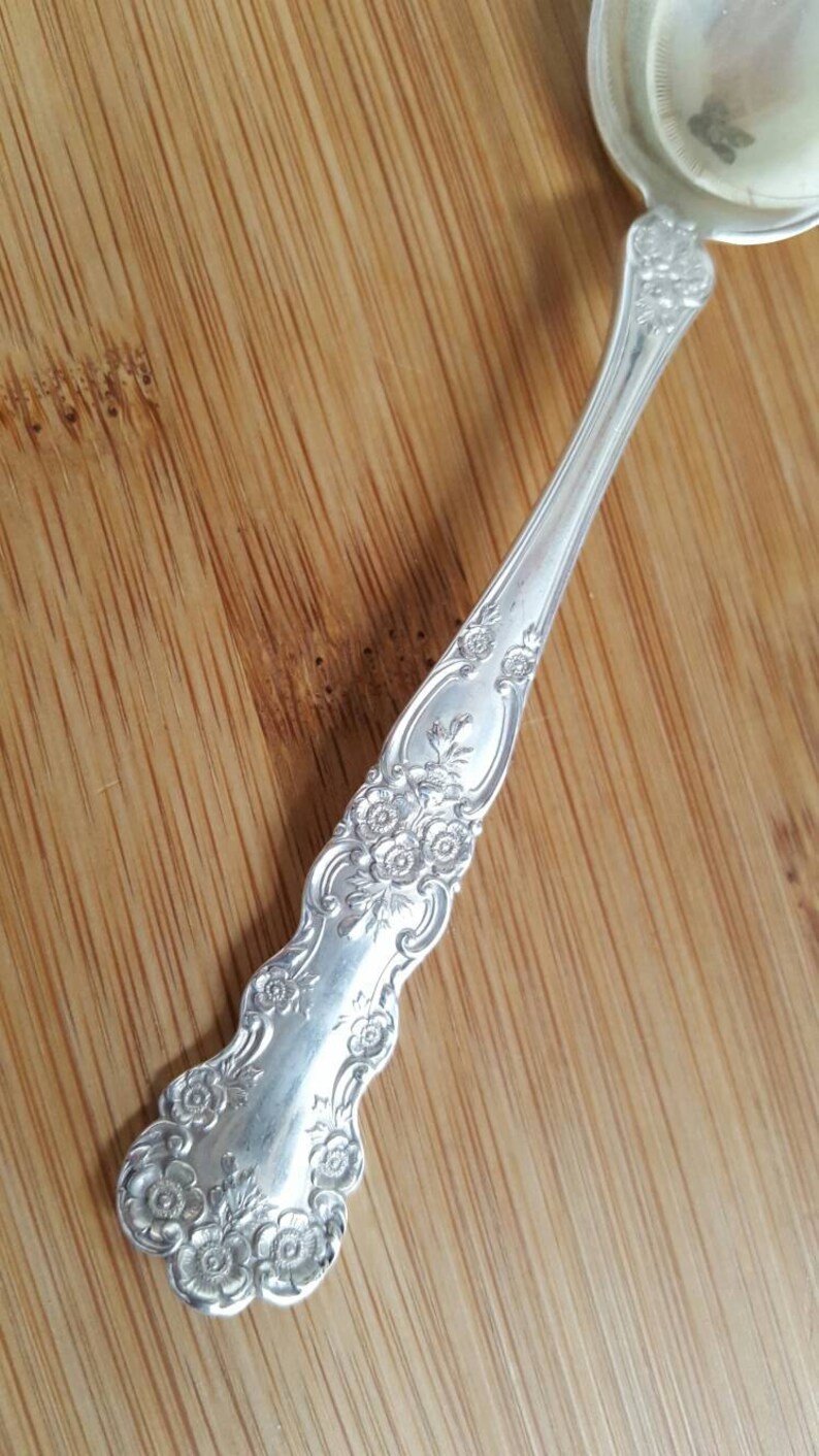 Antique GORHAM Sterling 1899 BUTTERCUP Gold Wash Bowl Youth Spoon 5 58