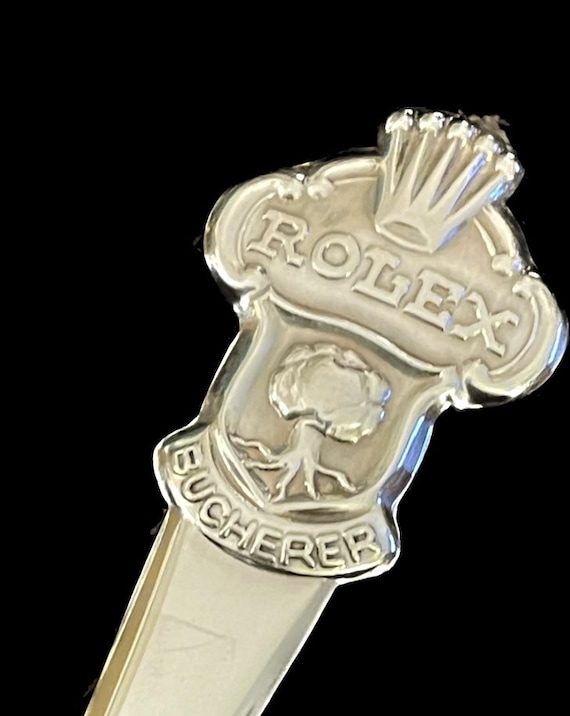 Vintage Collectible ROLEX BUCHERER of SWITZERLAND Souvenir Spoon 4