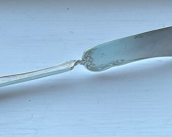 40s ROGERS&SON バターナイフバングル ヴィンテージカトラリー Antique Wm Rogers & Son 1915 HAMPDEN Twisted Handle Master Butter