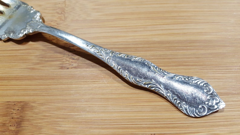 Antique US Silver 1920 THREE BuffetCold Meat Serving Fork 8 14