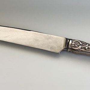 Antigo colecionável Gorham Silver 1897 RICHMOND Nova faca de jantar francesa oca 8 5/8&quot;, Mono C L J