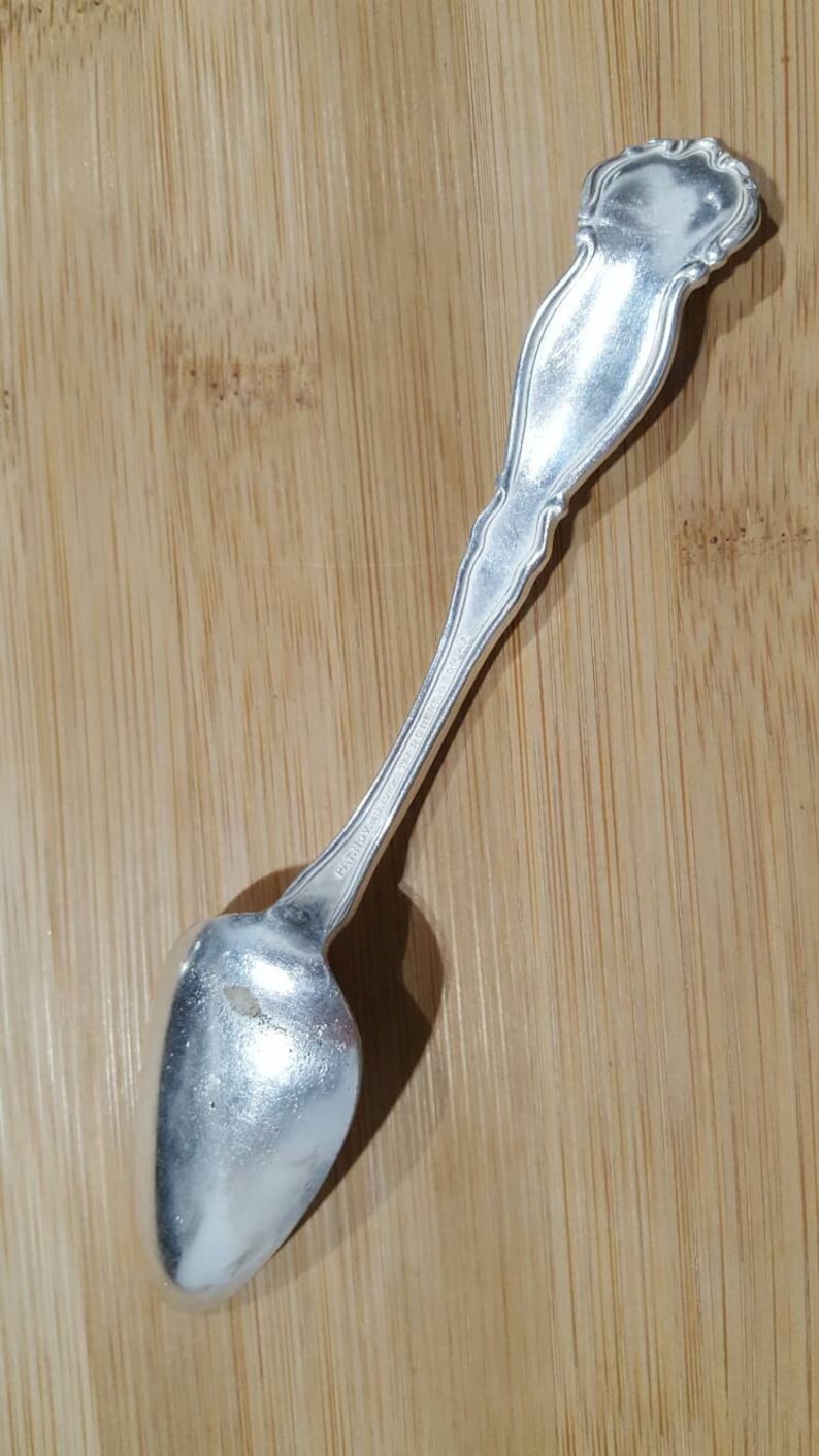 Antique Wm ROGERS Son 1910 ORANGE BLOSSOM Teaspoon 6 Set of 2