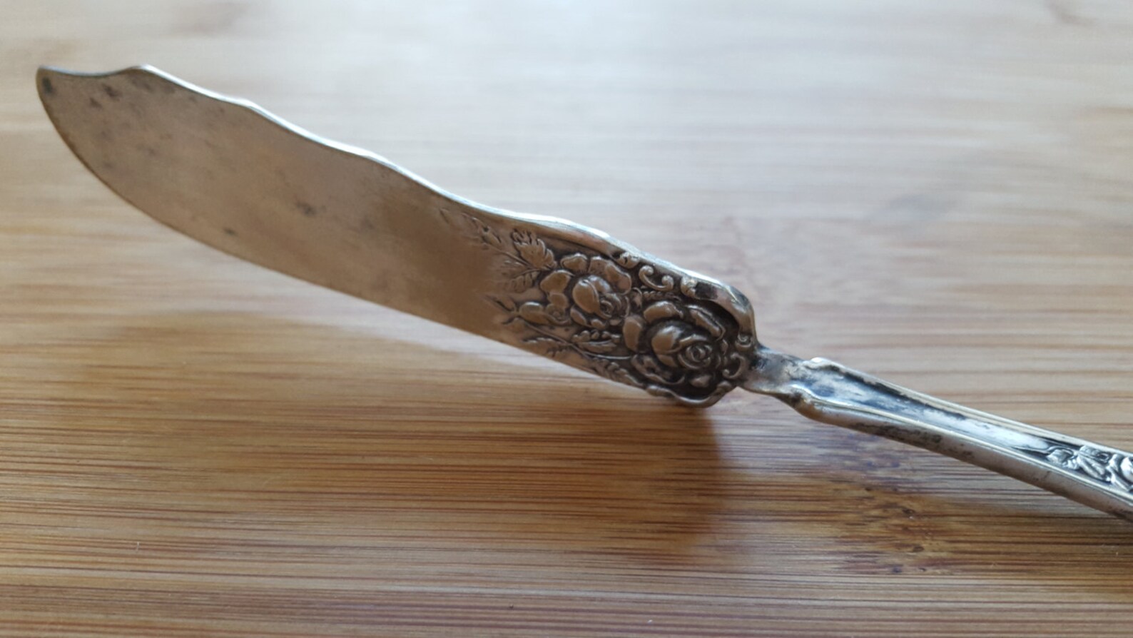 Antique RC Silver 1903 ROSE Twisted Handle Master Butter Knife Etsy