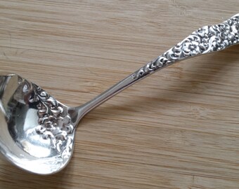 Antique Collectible DOMINICK & HAFF 1888 ROCOCO Gravy/Sauce/Cream Ladle 6"
