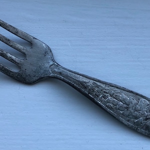 Antique Collectible Standard Silver LITTLE BOY BLUE Baby Fork 4 1/8&quot;