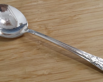 Vintage Wm Rogers 1940 AVALON/CABIN Round Bowl Soup Spoon (gumbo