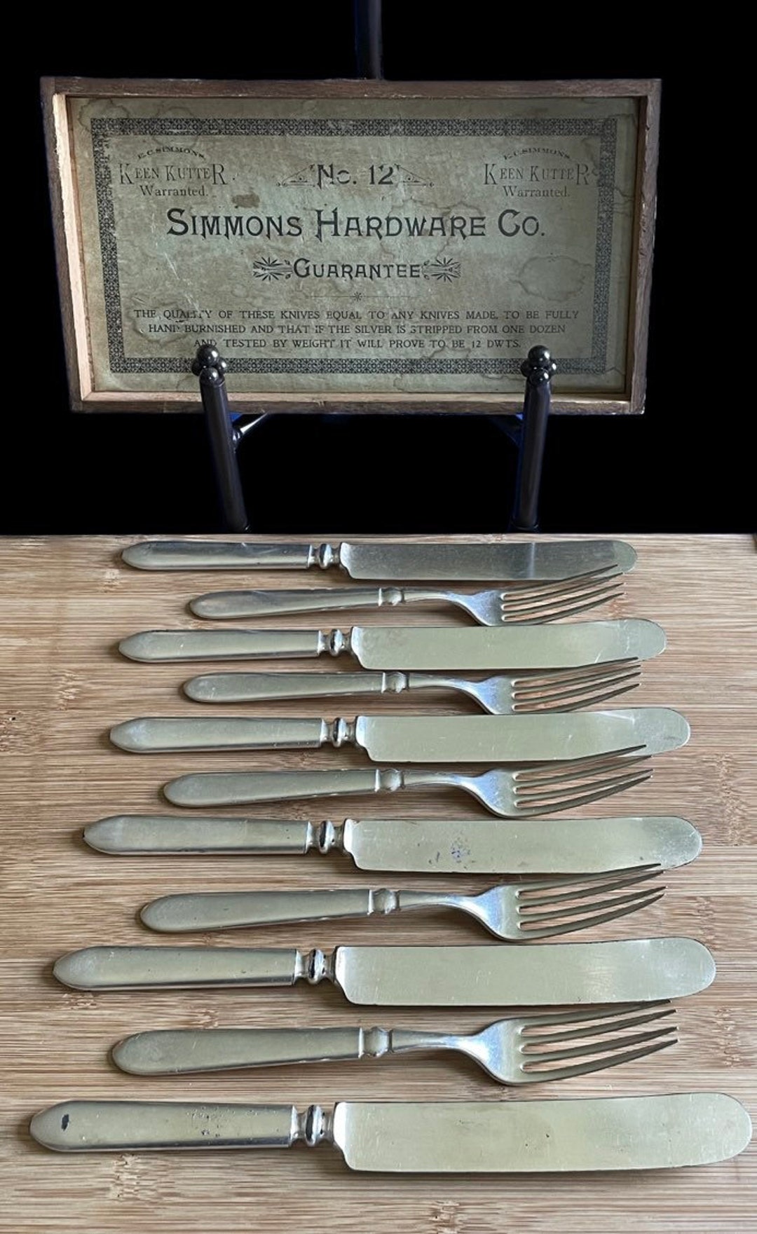 Rare Antique Collectible 1880 E.C. SIMMONS Hardware & Keen