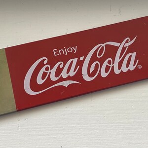 Vintage Collectible Novelty Silver/Red &quot;ENJOY COCA-COLA&quot; Bartender Bottle Opener 7&quot;