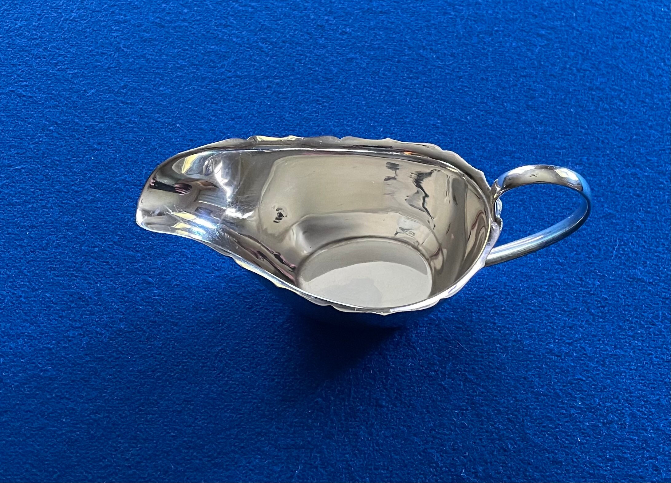 Gorgeous Antique JOHN BIGGIN 1911 APEX Silver Handle Gravy Boat W ...