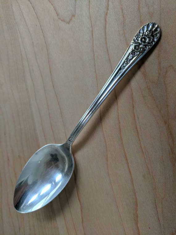 Set 4 Rogers JUBILEE Teaspoons Wm Rogers Mfg 1953 Vintage Silverplate Flatware