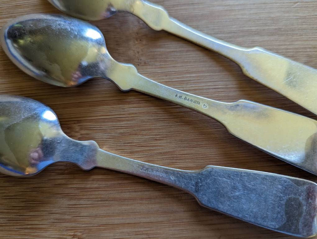 アンティーク コレクター向け JK Bauch シルバー 1900 チップ付き