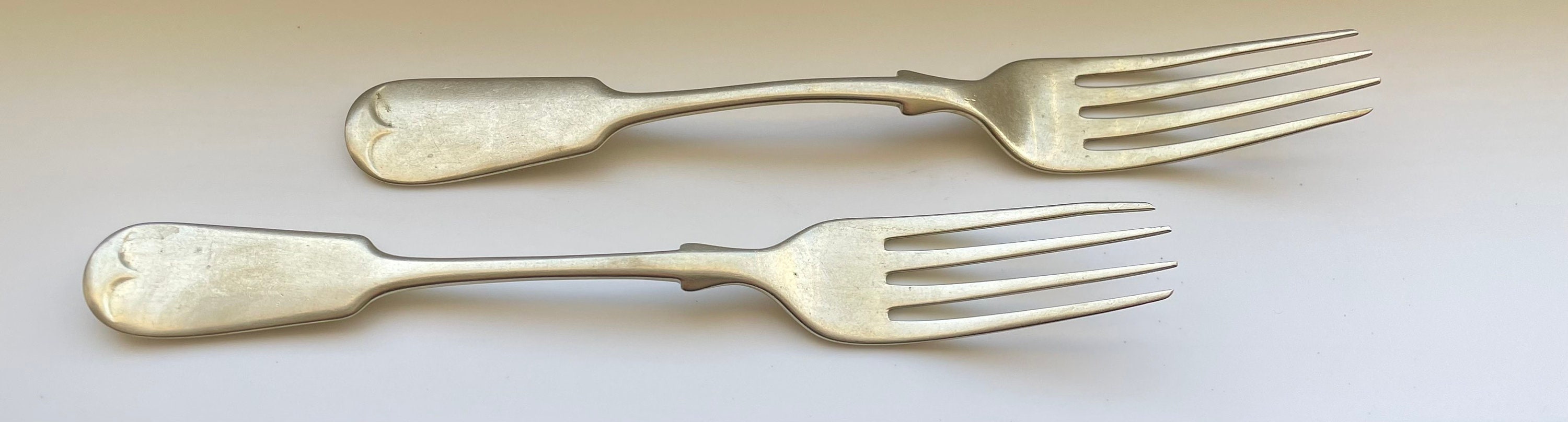 Antique Collectable WILLIAM PAGE Silver Co. 1848 TIPPED Dinner