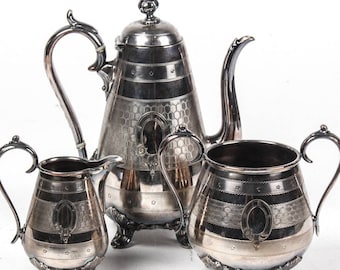 Antique Victorian James Dixon & Sons Silver-plated Britannia 3