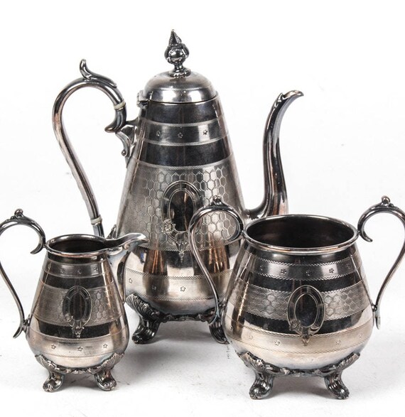 Antique Victorian James Dixon & Sons Silver-plated Britannia 3
