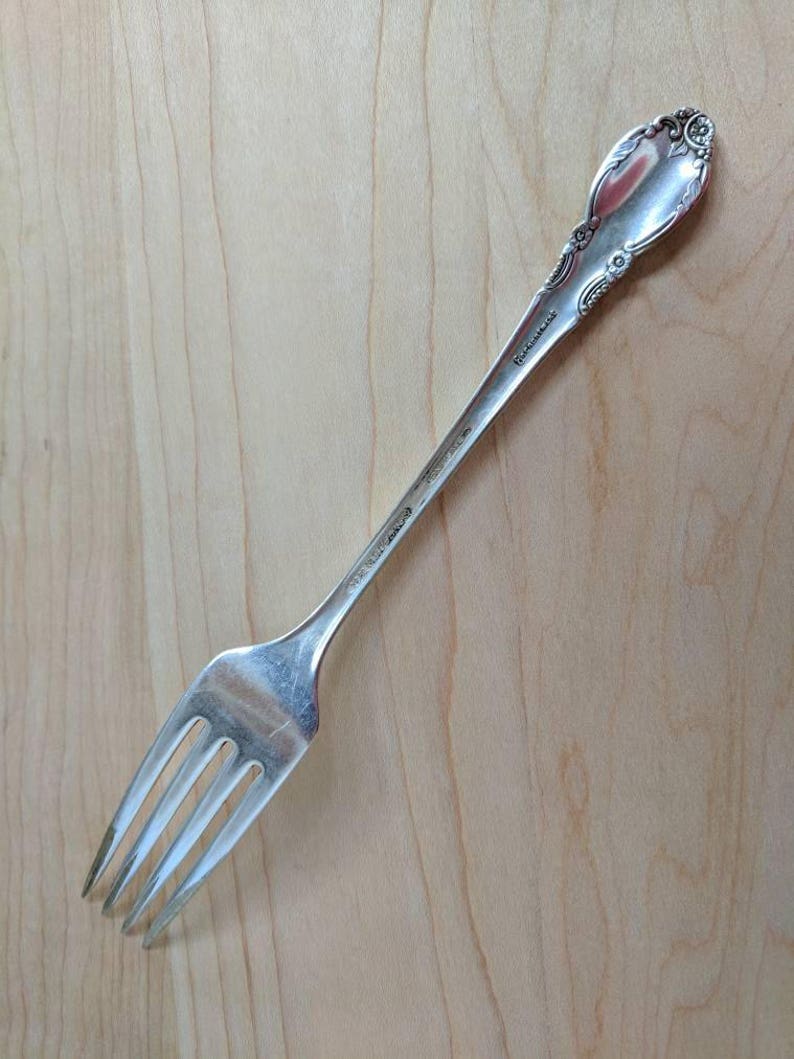 Vintage Oneida 1952 ENCHANTMENTLONDONTOWN Dinner Fork 7 58 Set of 6