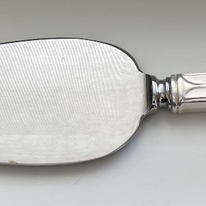 Vintage coleccionable plata esterlina mango hueco grande sólido servidor de pastel/pastel 9 3/4 ", Mono F