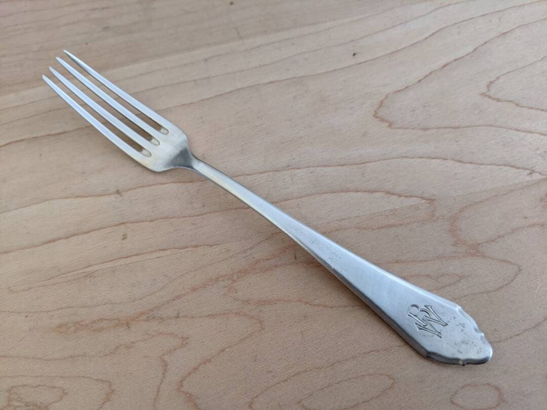 Antique Coin Silver 800 ELEGANT Youth Dinner Fork 6 1/8